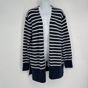 Madewell‎ Blue Stripe Cozy Walker Striped Cardigan Size M